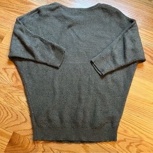 1.2.3. Paris olive green and gold knit sweater size small